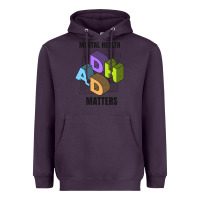 Plum adhd mental health matters Heavyweight Hoodie - artisFamous