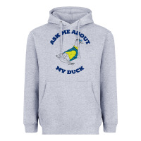 Heather Grey ask me about my duck Heavyweight Hoodie - artisFamous