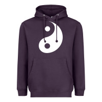 Plum yin yang Heavyweight Hoodie - artisFamous
