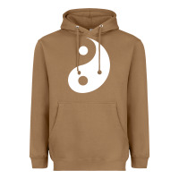 Toasted Coconut yin yang Heavyweight Hoodie - artisFamous