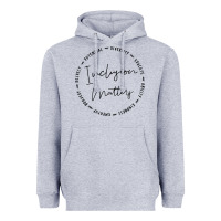 Heather Grey inclusion matters with empathy bravery respect Heavyweight Hoodie - artisFamous