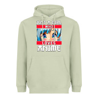 Matcha just a girl who loves anime japanese cute Heavyweight Hoodie - artisFamous