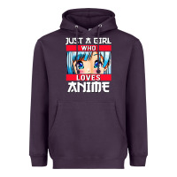 Just A Girl Who Loves Anime Japanese Cute Heavyweight Hoodie | Teevron