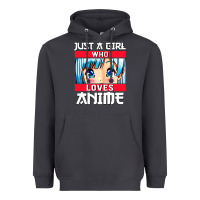 Smoke just a girl who loves anime japanese cute Heavyweight Hoodie - artisFamous