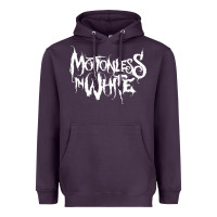 Plum motionless in white Heavyweight Hoodie - artisFamous
