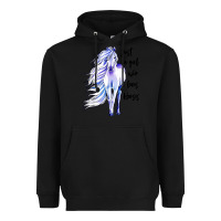 Black just a girl who loves horses Heavyweight Hoodie - artisFamous