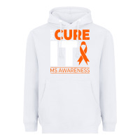 White just cure it ms multiple sclerosis awareness Heavyweight Hoodie - artisFamous