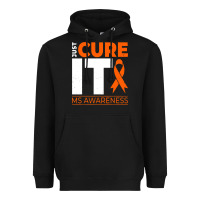 Black just cure it ms multiple sclerosis awareness Heavyweight Hoodie - artisFamous