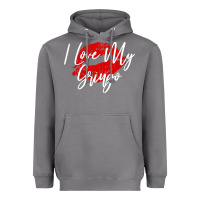 Storm kiss lips i love my gringo wife girlfriend premium Heavyweight Hoodie - artisFamous