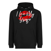 Black kiss lips i love my gringo wife girlfriend premium Heavyweight Hoodie - artisFamous