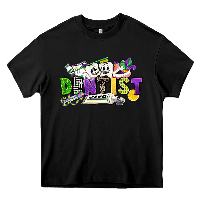Dentist Mardi Gras Heavy Core Tee by CowGirlArtShop | Teevron