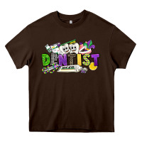 Chocolate Brown dentist mardi gras Heavy Core Tee - CowGirlArtShop