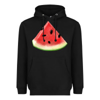 Black Watermelon Slice Png Heavyweight Hoodie - artisFamous