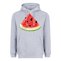 Heather Grey Watermelon Slice Png Heavyweight Hoodie - artisFamous