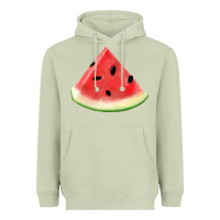 Matcha Watermelon Slice Png Heavyweight Hoodie - artisFamous