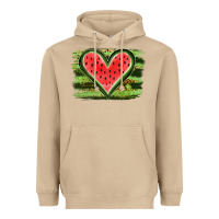 Mushroom Watermelon Heart Heavyweight Hoodie - artisFamous