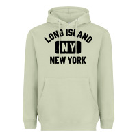 Matcha long island ny gym style distressed amber print Heavyweight Hoodie - artisFamous