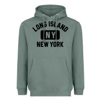 Sage long island ny gym style distressed amber print Heavyweight Hoodie - artisFamous