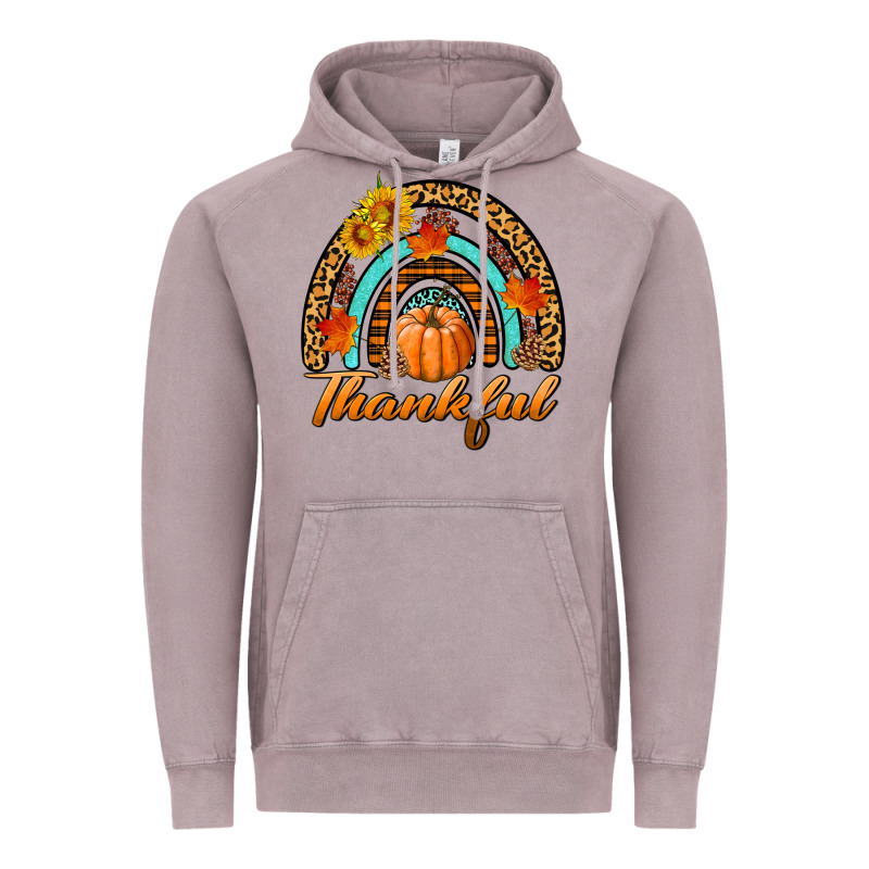 Thankful Pumpkin Rainbow Vintage Hoodie by BundleAndBundleShop | Teevron