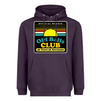 Plum mens old balls club 40 years awesome Heavyweight Hoodie - artisFamous