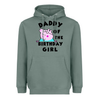 Sage mens peppa pig daddy of the birthday Heavyweight Hoodie - artisFamous