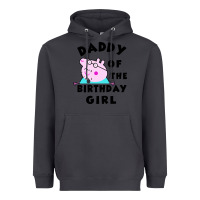 Smoke mens peppa pig daddy of the birthday Heavyweight Hoodie - artisFamous