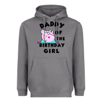 Storm mens peppa pig daddy of the birthday Heavyweight Hoodie - artisFamous