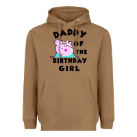 Toasted Coconut mens peppa pig daddy of the birthday Heavyweight Hoodie - artisFamous