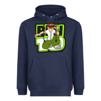 Navy ben tennyson ben 10 Heavyweight Hoodie - artisFamous