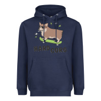 Navy hard corg Heavyweight Hoodie - artisFamous