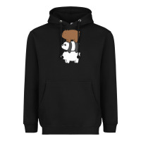 Black we bare bears the movie Heavyweight Hoodie - artisFamous