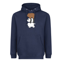 Navy we bare bears the movie Heavyweight Hoodie - artisFamous
