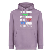 Lavender one gun two gun red gun blue gun Heavyweight Hoodie - artisFamous