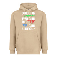 Mushroom one gun two gun red gun blue gun Heavyweight Hoodie - artisFamous