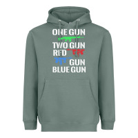 Sage one gun two gun red gun blue gun Heavyweight Hoodie - artisFamous