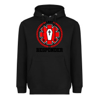 Black morgue embalmer funeral director mortician Heavyweight Hoodie - artisFamous