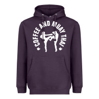 Caffè E Muay Thai Divertente Heavyweight Hoodie | Teevron