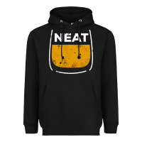 Black neat whiskey glass Heavyweight Hoodie - artisFamous