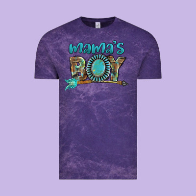 Mama's Boy Mother's Day Vintage Tee Designed By Fadigitalartstudio