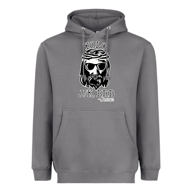 Funny Jesus Easter Yolo Jk Brb Heavyweight Hoodie by artisFamous | Teevron