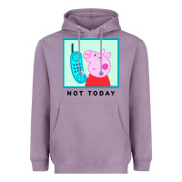 Lavender peppa pig not today Heavyweight Hoodie - artisFamous