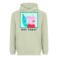 Matcha peppa pig not today Heavyweight Hoodie - artisFamous