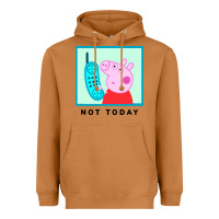 Meerkat peppa pig not today Heavyweight Hoodie - artisFamous