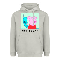 Moon Dust peppa pig not today Heavyweight Hoodie - artisFamous