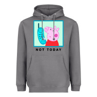 Storm peppa pig not today Heavyweight Hoodie - artisFamous