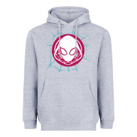 Heather Grey spider girl Heavyweight Hoodie - artisFamous