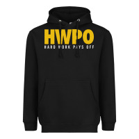 Black HWPO - HARD WORK PAYS OFF Heavyweight Hoodie - artisFamous