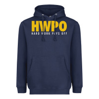 Navy HWPO - HARD WORK PAYS OFF Heavyweight Hoodie - artisFamous