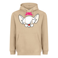 Mushroom pinky and the brain big face Heavyweight Hoodie - artisFamous