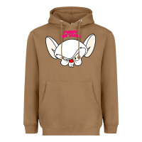 Toasted Coconut pinky and the brain big face Heavyweight Hoodie - artisFamous
